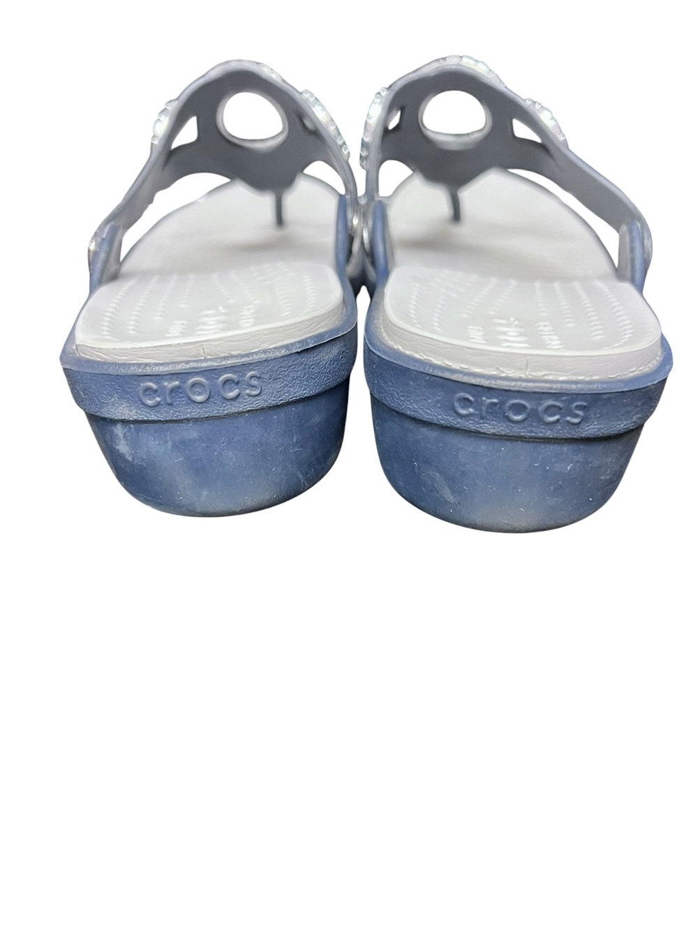 Crocs Sanrah Diamante Wedge Flip
Sandals Size 10 Navy Embellished EUC - Picture 4 of 9